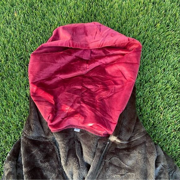 2 Hooded Footie one piece for adults Size XL soft and comfortable without feet - Picture 3 of 11